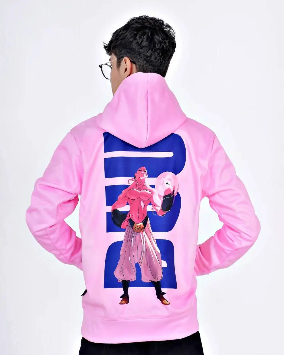 Dragon ball hoodie masculino vegeta cápsula corp impressão algodão streetwear pulôver solto ajuste unisex anime design gráfico cabelo roxo