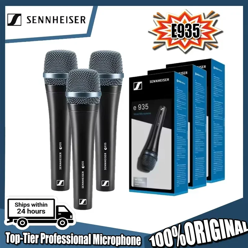

Профессиональный динамический микрофон Sennheiser E935 с кардиоидной диаграммой направленности, проводной, для вокала, ручной, для сцены и пения