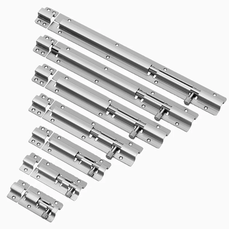 1 قطعة الفولاذ المقاوم للصدأ السلامة المفصلي قفل Soor قفل انزلاق قفل باب خزانة الملابس قفل الترباس اكسسوارات أثاث أجهزة الديكور