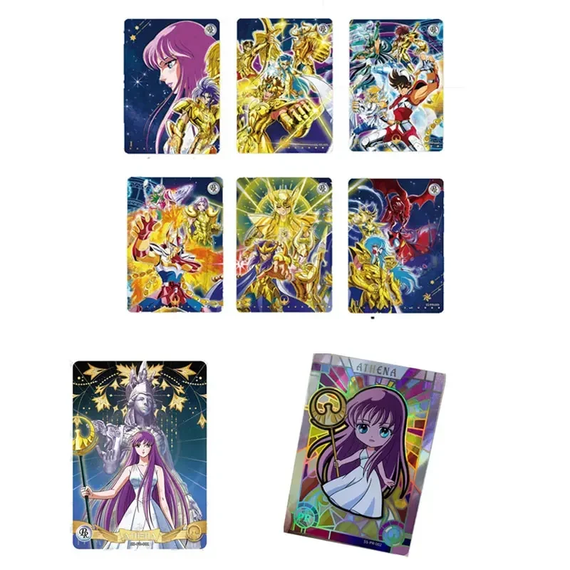 Genuine KAYOU Gold Saint Seiya Saori Kido Poseidon Hilda BP/UR/QR/PR Single Card Full Set Anime Rare Exquisite Collection Card