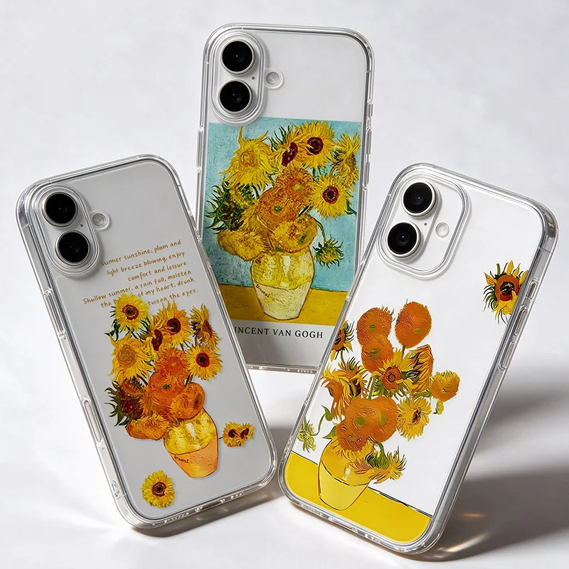 Van Gogh Sunflowers Phone Case For Samsung Galaxy S26 S23 S22 S21 S24 S25 Ultra Plus FE A16 A17 A36 A53 A55 A37 A57 5G Cover