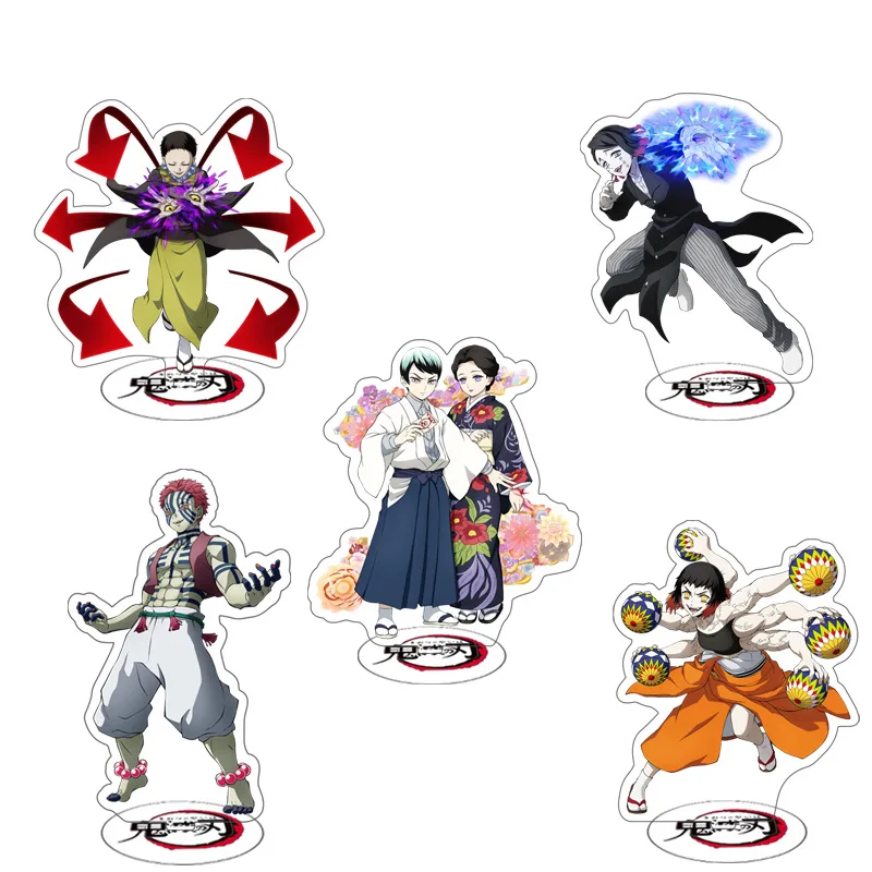 Figura Acrílica de Demon Slayer, Kimetsu No Yaiba, Tanjirou, Zenitsu, Nezuko, Adorno Decorativo de Escritorio, Regalo para Fans