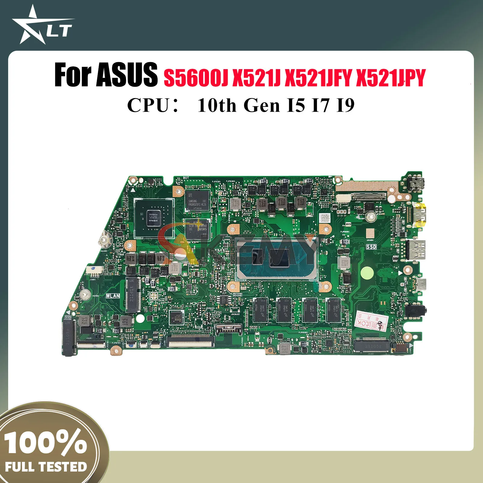

X521JQ Материнская плата для ноутбука ASUS X421J X521JAY X521JQ X521JPY X521JQY S5600J X521JFY Материнская плата с процессором I5 I7 I9 100% тест ОК