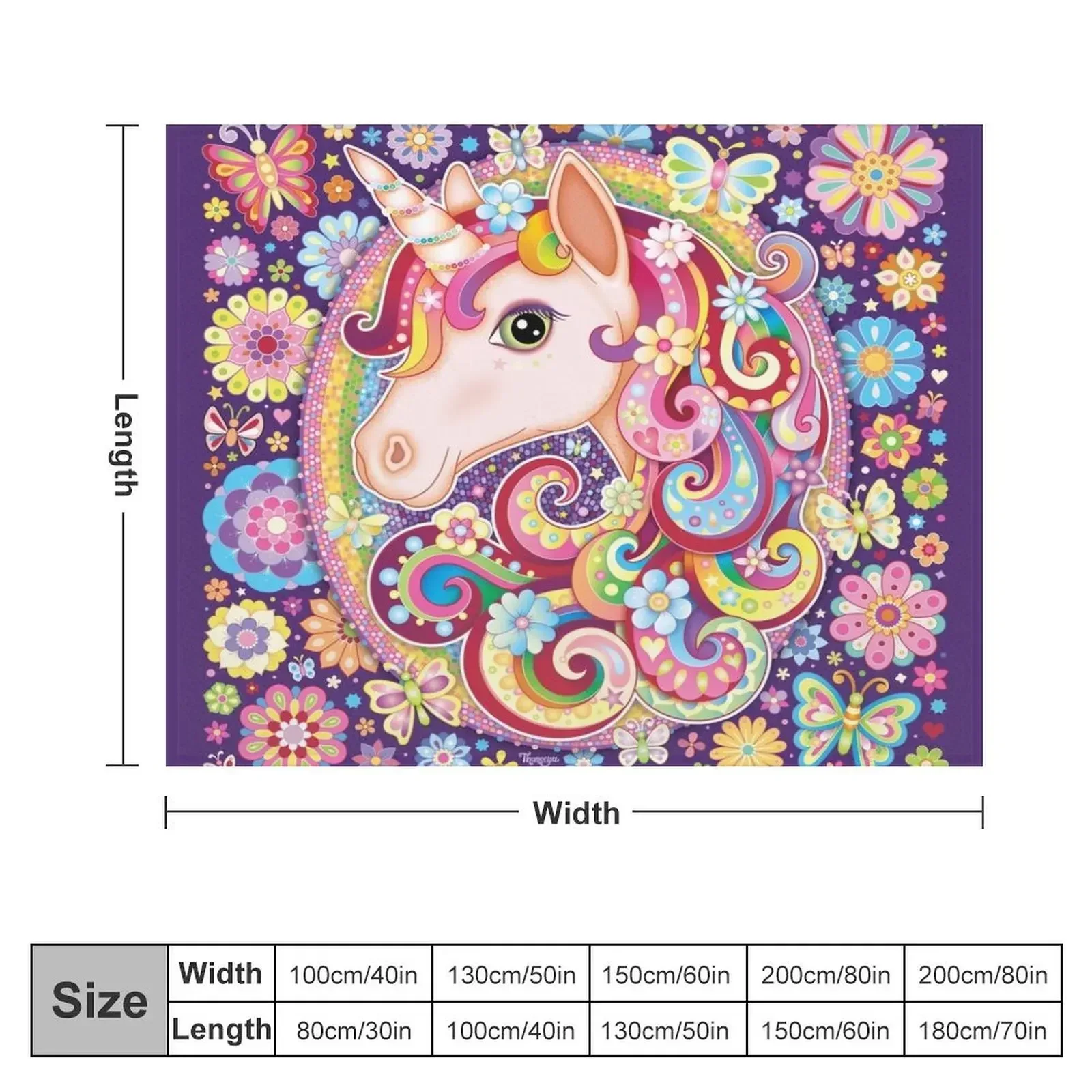 Unicorn Rainbow Art - Colorful Unicorn Art by Thaneeya McArdle Throw Blanket Comforter Warm blankets ands Blankets