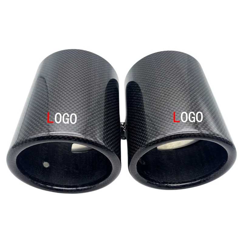 For VW Volkswagen Golf MK8 MK7.5 GTI 2020-2024 Carbon Fiber Exhaust Tip Muffler Tail Throat Decorative Cover 1PC image 3