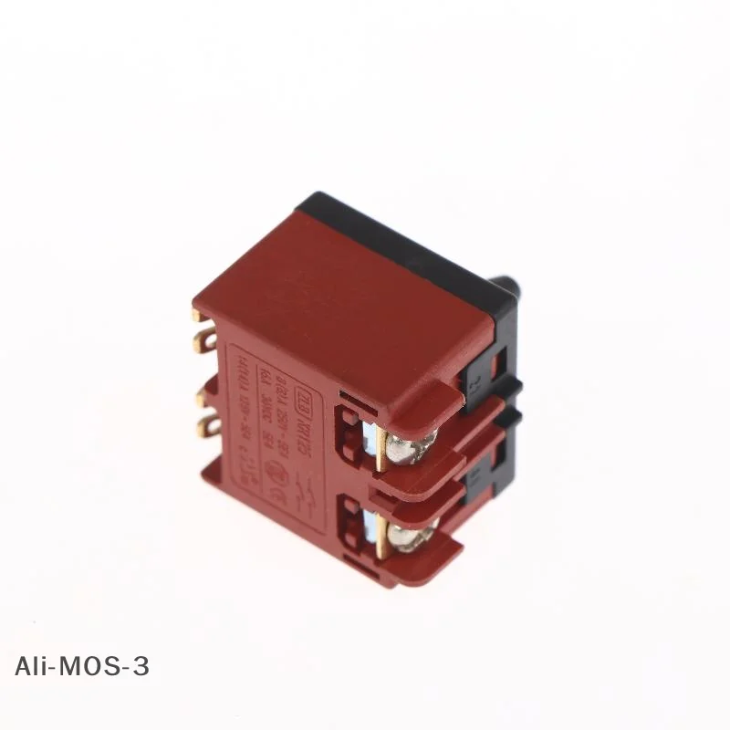 【S】1/2/5個プッシュボタンスイッチアングルグラインダースイッチ交換部品6-100ポリッシャーアングルグラインダーアクセサリー電動工具用