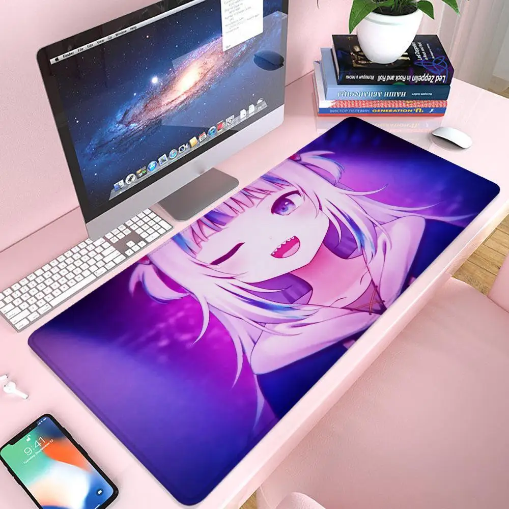 

Коврик для мыши Gawr Gura Gaming 900 × 400 Коврик для мыши Gamer Xxl Коврик для мыши Офисные аксессуары Клавиатура Длинный коврик Коврик для компьютерного стола