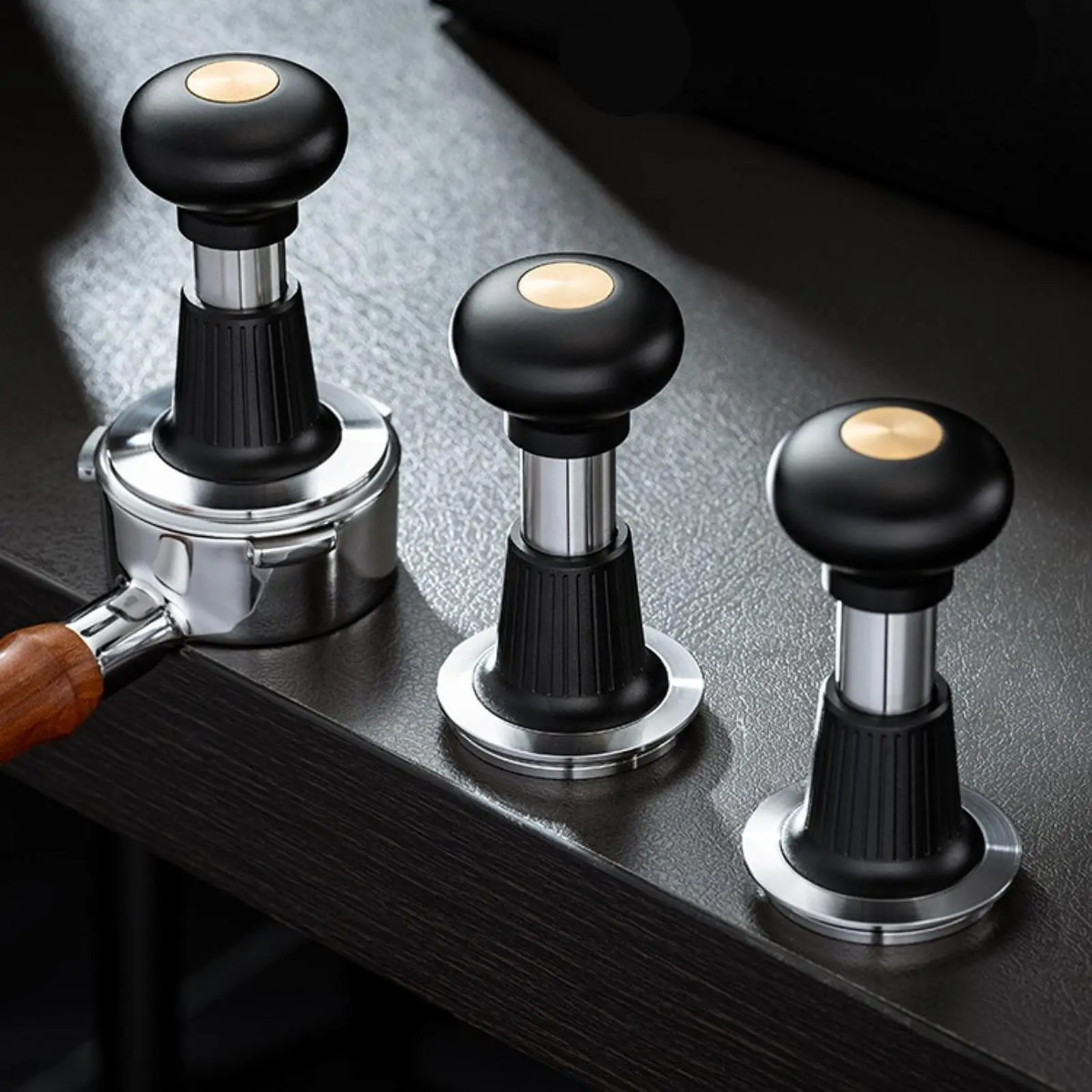 

Coffee Hand Tamper Stylish Coffee Leveler Tool Coffee Machine Accessories Threaded Base for Bar Kitchen Coffee Shop Restaurants