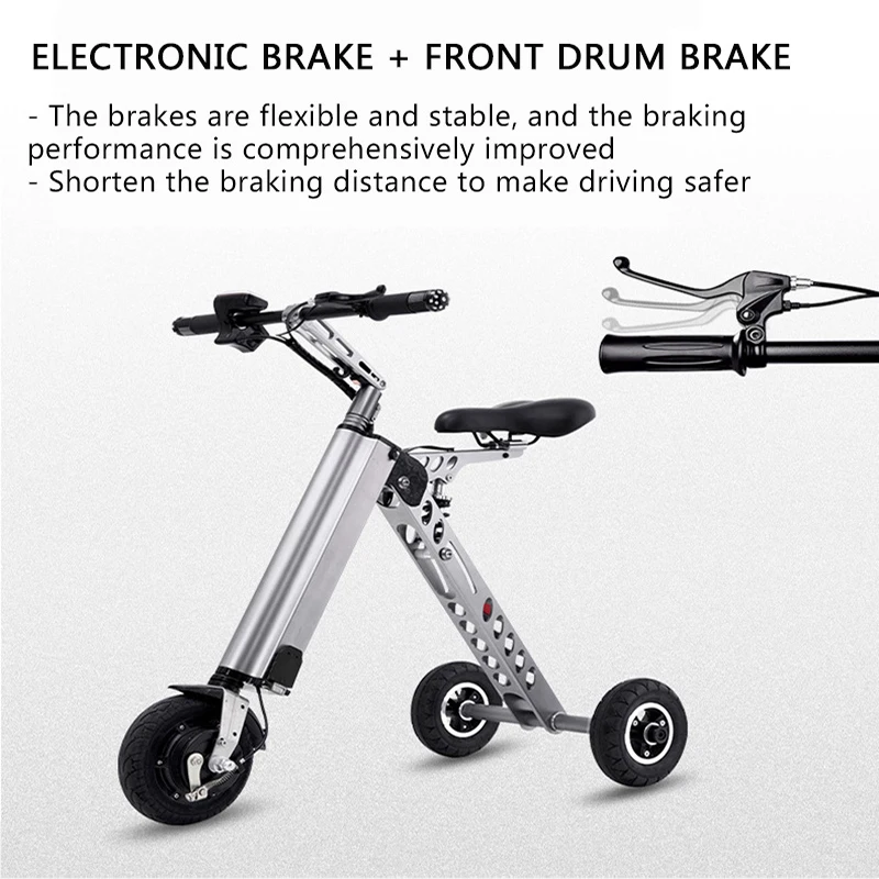 High-Quality Aviation Aluminum Alloy Material Upgrade Double Shock Absorption Foldable Electric Vehicle