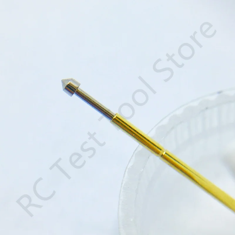 100 SZTUK P50-E2 Sprężynowa sonda testowa Pin testowy Pogo Pin P50-E Elektryczne narzędzie testowe ICT FCT PCB 0.90/0.68/16.55mm Igła Końcówka głowicy stożkowej