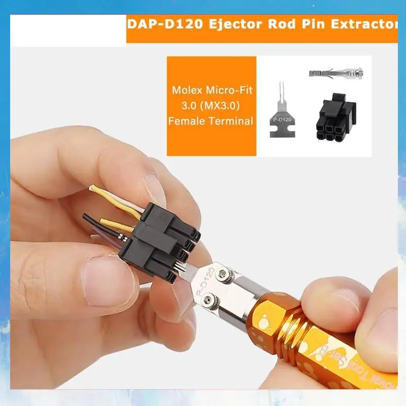Retail Mini-Fit Jr Extraction Tool Molex Pin Release Tools DAP-D173/D120/D145 Ejector Rod Pin Extractor Terminal Pin Extractor