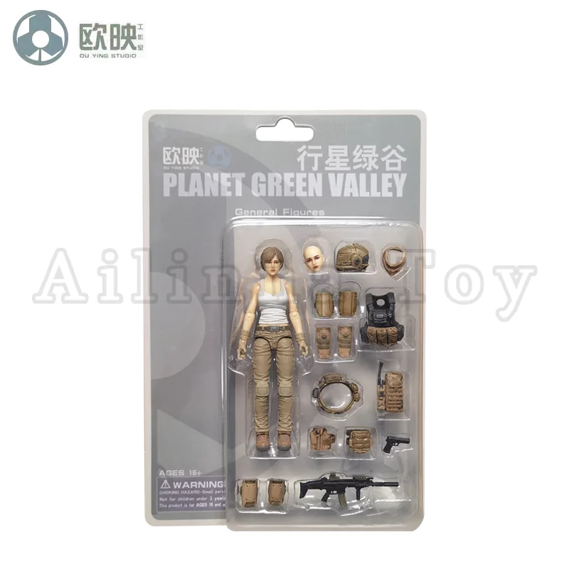 Ou Ying Studio 1/18 Planet Green Valley PGV 3.75 بوصة عمل الشكل EFSA Iva Spacesuit وذكر الشكل أنيمي نموذج