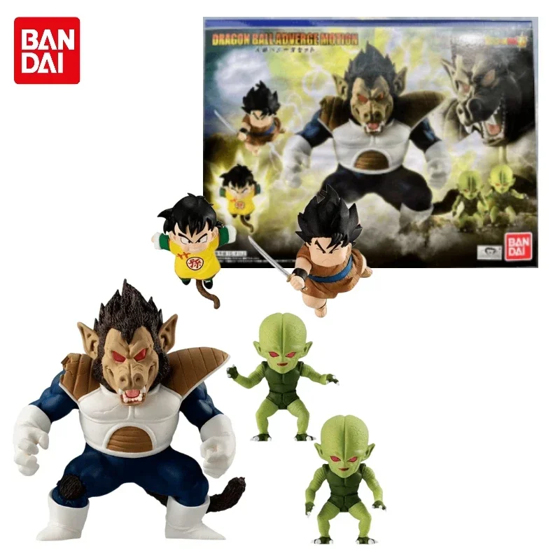 En Stock Original genuino BANDAI Dragon Ball ADVERGE MOTION Vegeta IV Set Anime figura de acción modelo colección juguetes niños regalos