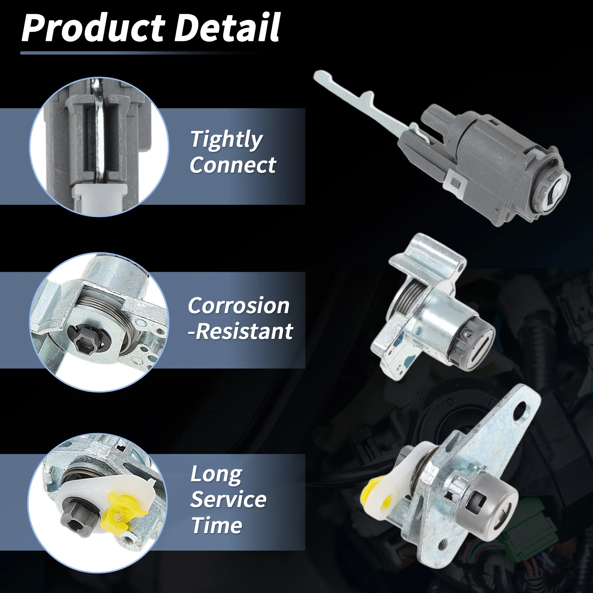 

UXCELL No.06351TE0A11/72185TF0G01 Цилиндр замка зажигания и цилиндр замка зажигания двери багажника с дистанционным ключом (с чипом)