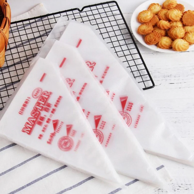 {YY30} 20 Pcs Food Grade Plastic Icing Piping Bags Pastry Fondant Cake Decorating