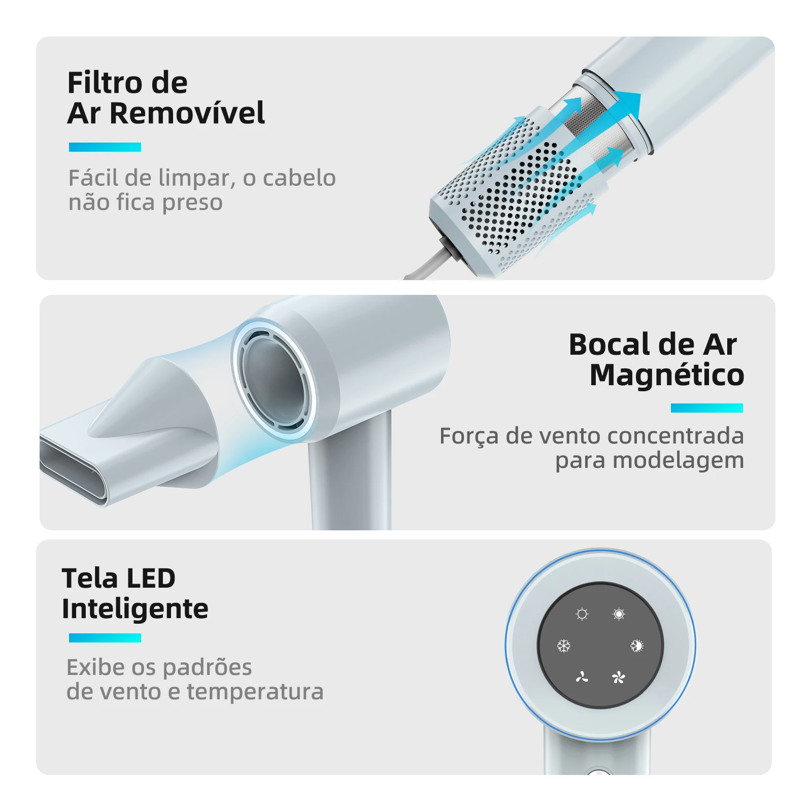 Bico concentrador e filtro magn&eacute;tico
