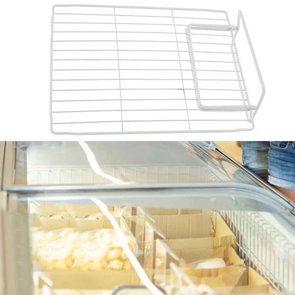 

Refrigerator Compartment Rack Wire Shelf Dividers Iron ganizer Freezer Chest Fridge Storage Partitions Beverages Ice Cream Space