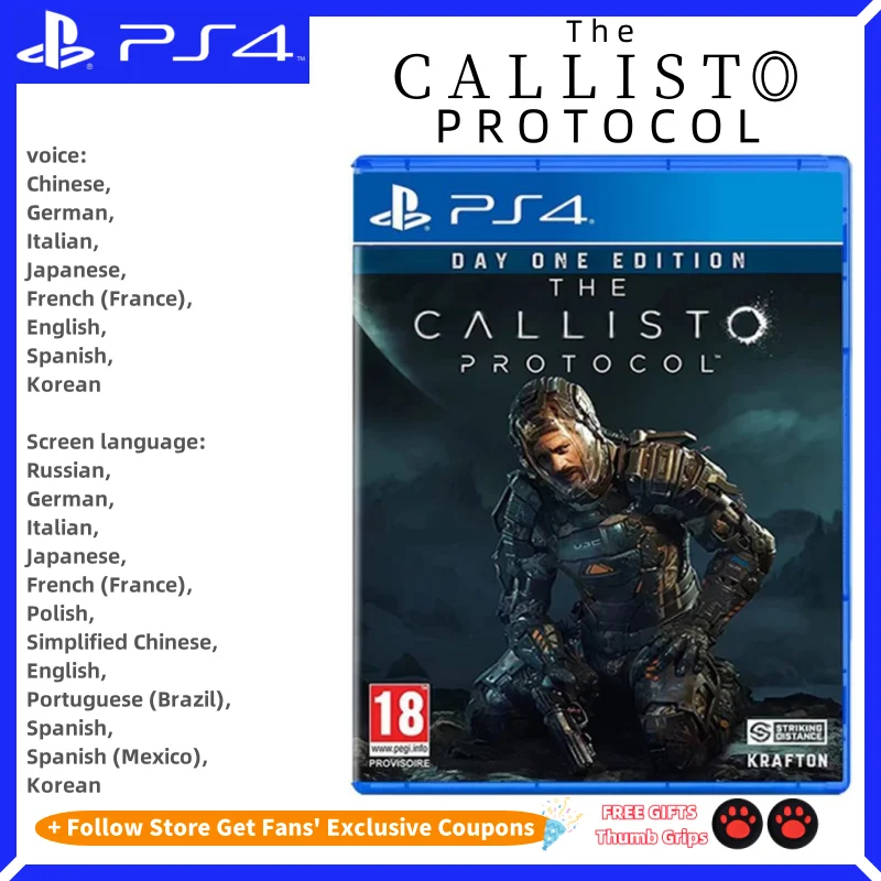 Playstatio4 PS4 Genuine New Game CD The Callisto Protocol PS4 Playstatio4 Game Deals Card Disks The Callisto Protocol