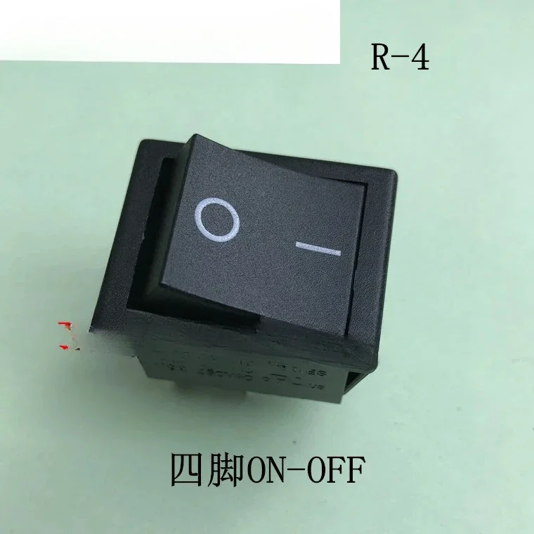 

5PCS Four legged black two speed large ship type switch 16A, opening 28 * 22, rocker switch R-4