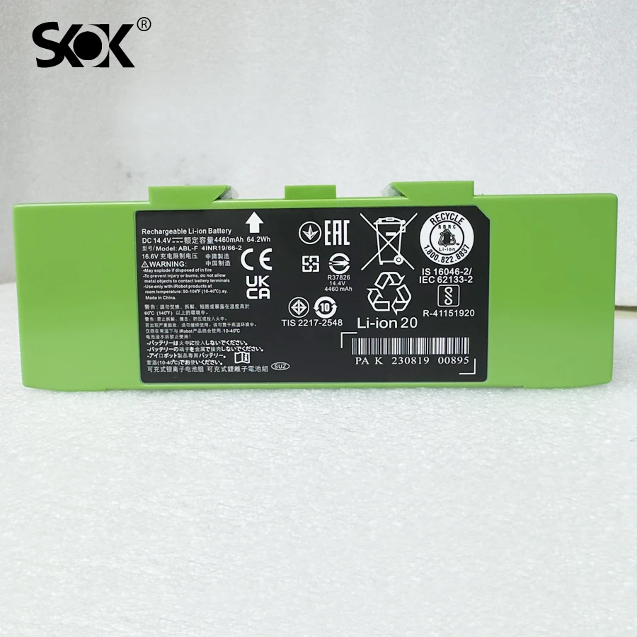 ABL-F batteria detergente per iRobot Roomba i3 i3 + i4 i4 + 4150 4550 4552 i8 i8 + i8550 E5 5150 E5150 E5154 E5158 E6 6198 J7 J7 + 7550