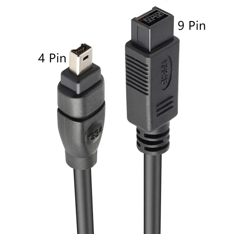 FireWire 9 PIN / 4 PIN BETA FireWire 800 - FireWire 400 9-4 9pin to 4 pin connector 800mbps Cable Cord IEEE 1394B 1.8m 6FT