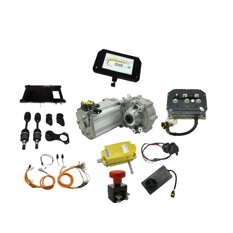 Electric Power Train Kit With AC 4000W Motor Power Train Kits With Semi-axles For E-tricycle