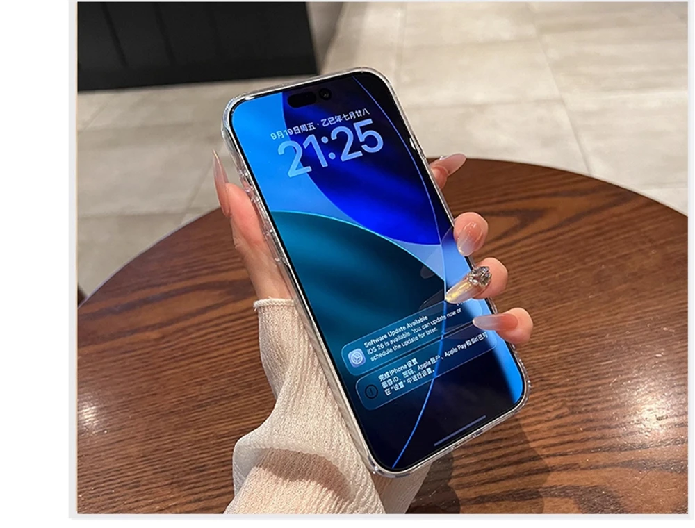 Ultradünne Transparente Hartschale für Magsafe Hülle für iPhone 18 17 Pro Max Air 16 15 14 Plus 13 12 Pro Magnetische Kabellose Ladehülle – Detail 6