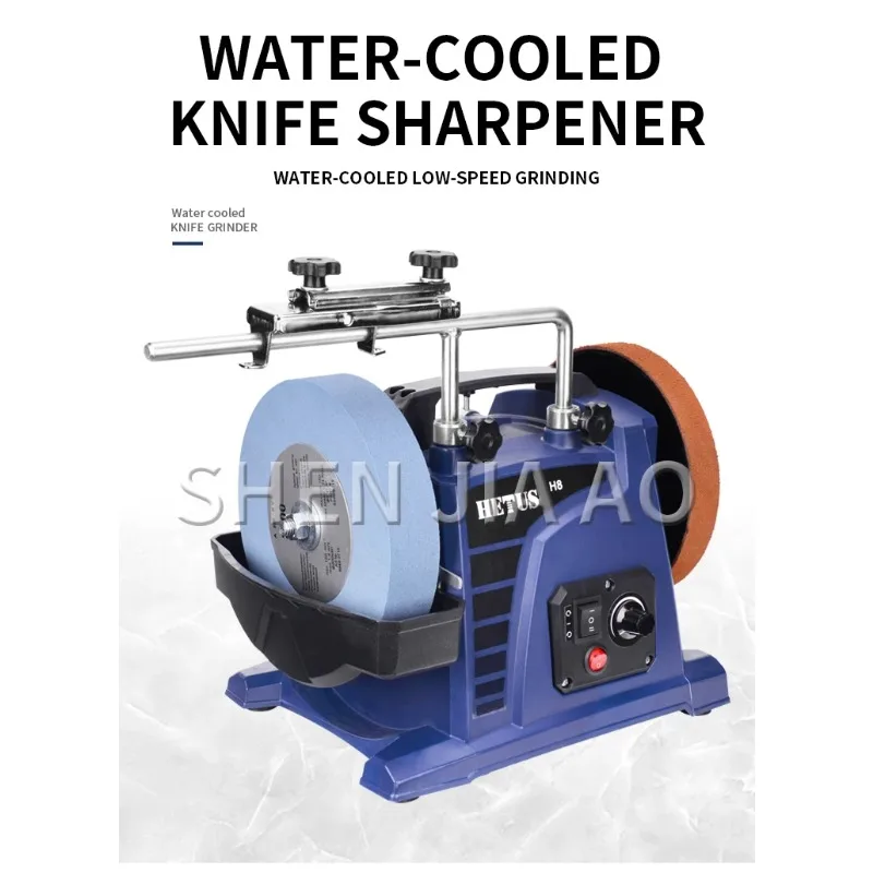 Low-speed water-cooled sharpener for household small woodworking tools, engraving knives, chisels, electric desktop sharpeners