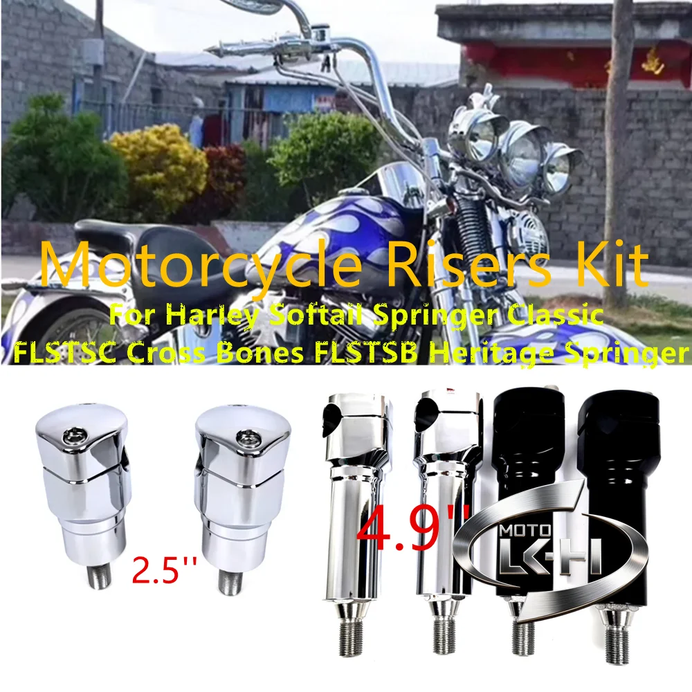 Motorcycle Risers Kit For Harley Softail Springer Classic FLSTSC Cross Bones FLSTSB Heritage Springer EFI FLSTSI FXSTS 90UP
