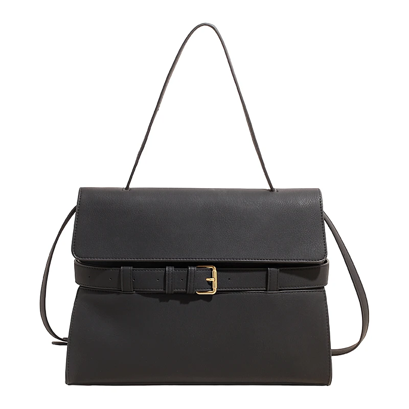 

Большая вместительная женская сумка из искусственной кожи, сумка-мессенджер, высококачественная женская сумка через плечо, повседневная однотонная сумка через плечо на молнии