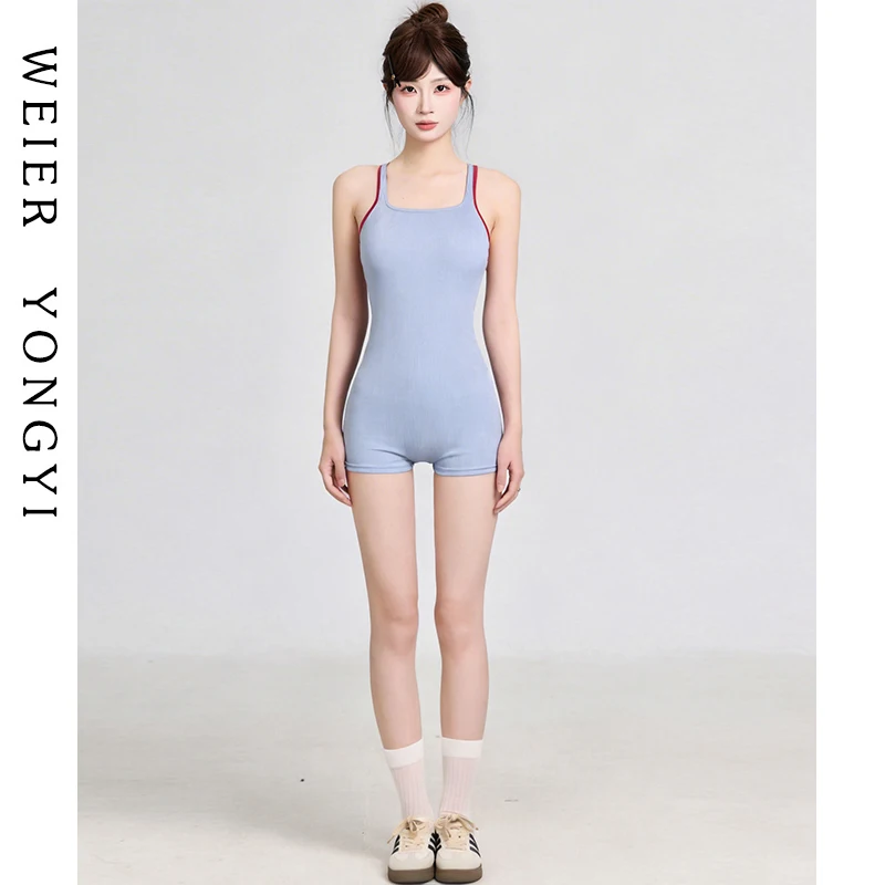 

Женский слитный купальник в консервативном стиле, новая модель 2026 года, для спортзала, с эффектом утяжки, для соревнований, с накидкой