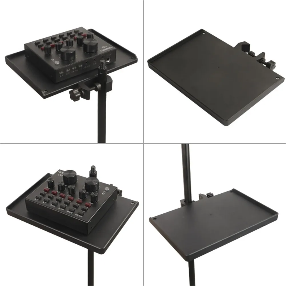 Live Microphone Stand Tray Sound Card Tray Shelf Stand Guitar Playing Live Music Studio Tray Stand Tray Replace Parts