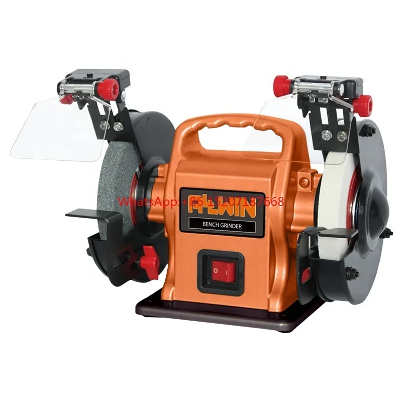 PBG-150L2 New Design Optional LED Light Portable Bench Knife Grinder Motor Hot Product Provided Allwin Cast Aluminium Base 150