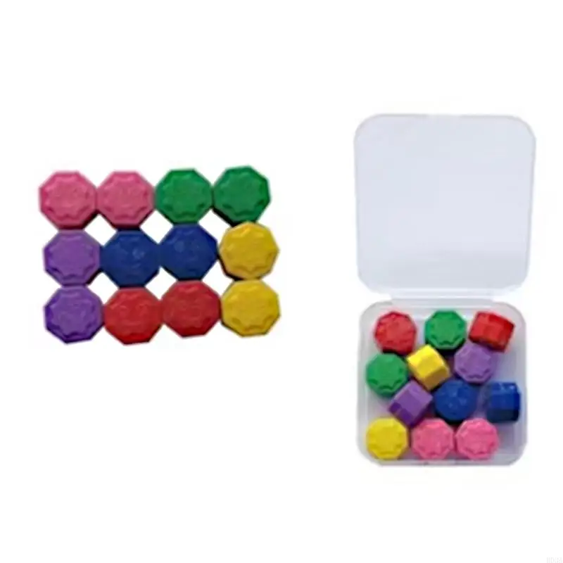 Traditional Korean Gonggi Stone Toy For Social Enthusiasts with 12 Colorful Stones And Box For Various Party Gathering