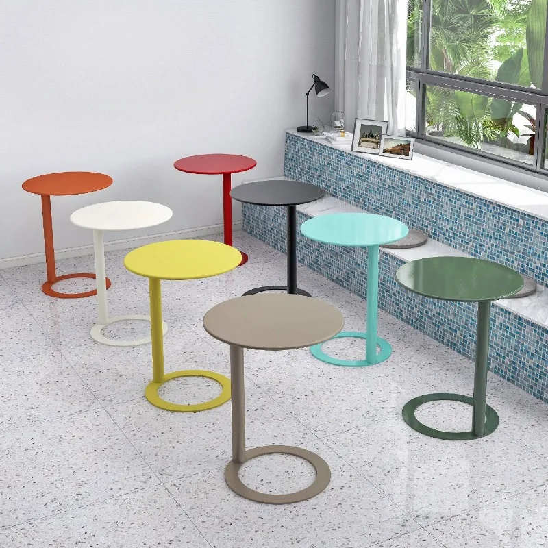 Sofa Side Tables Luxury Design Metal Coffee Table with Waterproof Coating for Living Room Balcony Home Use Living Room Furniture