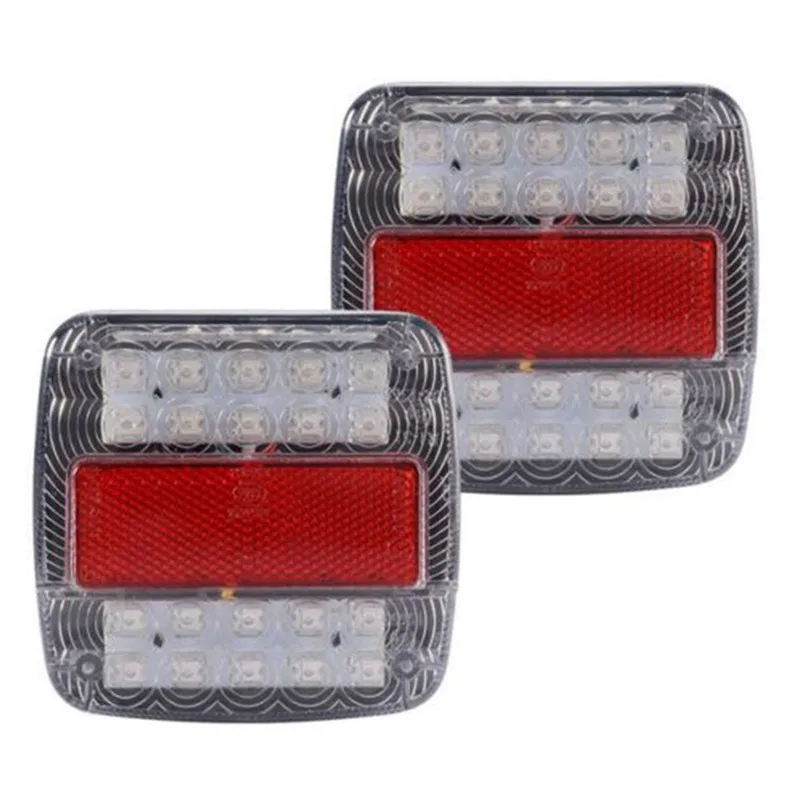 1Pcs 12V 26 LED Tail Light Brake Stop Lamp Taillight Rear Reverse Light Indicator for Truck Trailer Boat Caravan