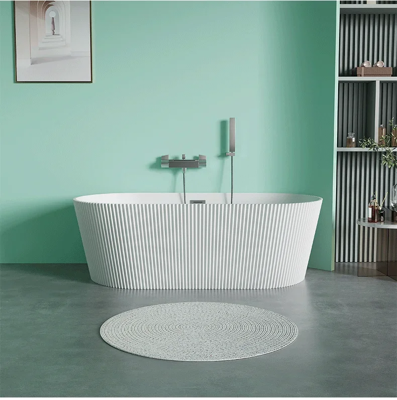 Vasca da bagno indipendente in acrilico con isolamento domestico, letto europeo senza cuciture integrato e vasca da bagno per hotel per colazione