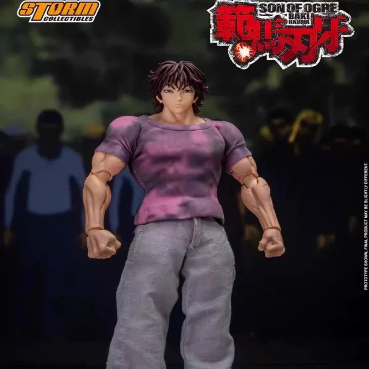 1/12 escala anime baki hanma oni figura de ação homem real montagem modelo estatueta escritório decoração ornamentos coletar presente
