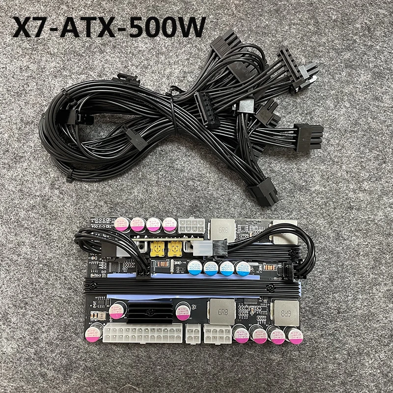 PICO-BOX ATX Moduł zasilacza impulsowego 16V-24V Szerokie napięcie wejściowe X7-ATX Wysoka moc 500W DC-ATX Zasilacz PSU Moduł DC-ATX