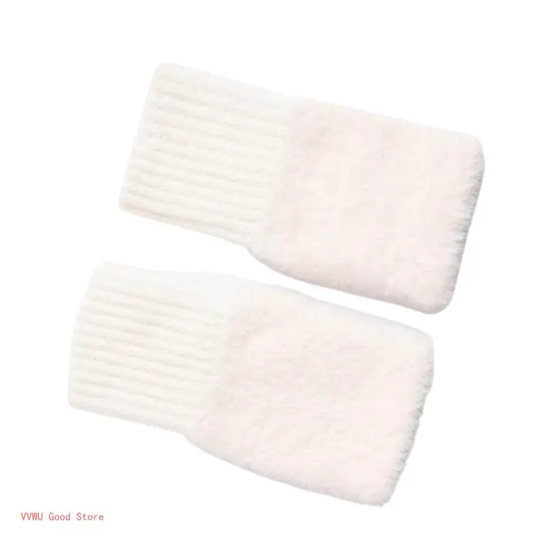 2pcs Thickened Fleece Skiing Gloves Antiskid Snowboarding Mittens Light Weight