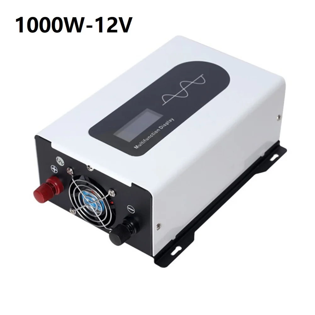 1000W Pure Sine Wave Car Inverter 12V Input 220V Output with Smart Screen Dual Heat Dissipation and Comprehensive Protection