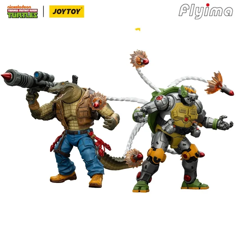 

Special Offer[IN STOCK]JOYTOY TMNT 1/18 Action Figure TMNT-Leatherhead/TMNT-Metalhead 2PCS Molin stock now