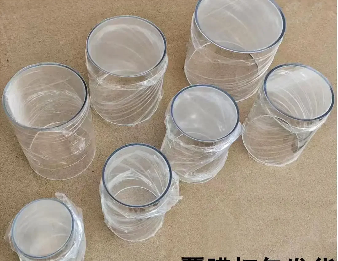 1 個 Naxilai 19.68 インチロング透明プラスチックチューブキャップ付き密封底 PC 収納チューブ硬質硬質水チューブ