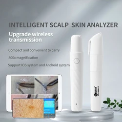 Wireless Skin Diagnosis Analyzer WiFi USB Rechargeable Scalp Analyzer Detector Hair Analyser Machine