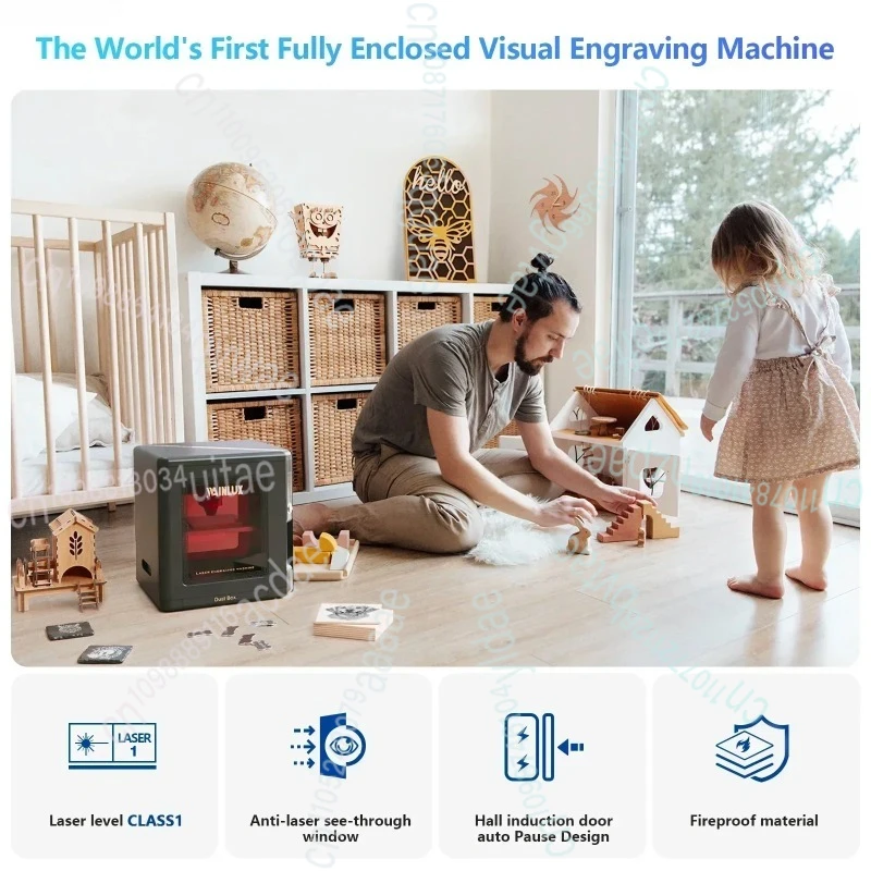 Wainlux-K8 Интеллектуальная корректировка партии в реальном времени, вращающаяся гравировка на 360°, легкая поиск гравировки, гравировальный станок по металлу