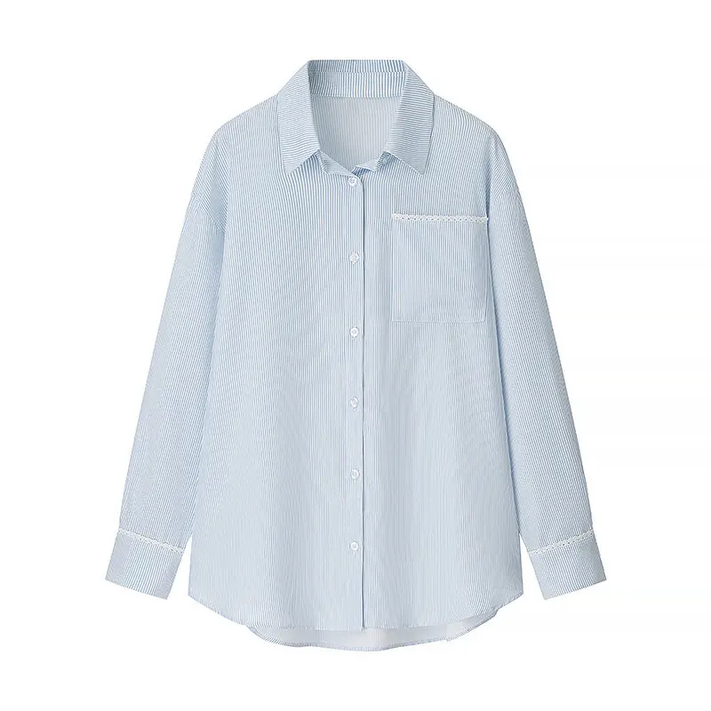 

Summer 2025 Women's Commuter Long Sve Loose irt Versatile Multi-Color High Waist Pants Faion Set Casual Busin Wear