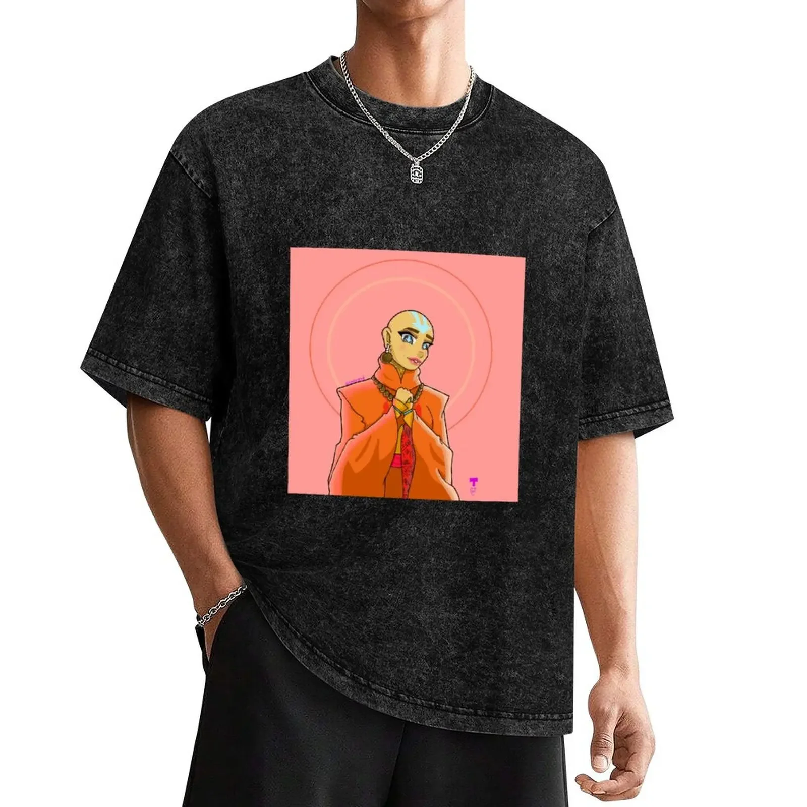 Spirit Guide T-Shirt anime baggy shirts oversized graphic tee men clothes