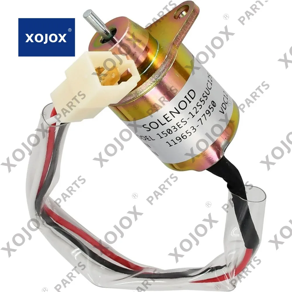 

XOJOX 12V Fuel Shut Off Solenoid Valve 1503ES-12S5SUC5S 119653-77950 For Yanmar John Deere Kubota Woodward Komatsu Takeuchi Engi