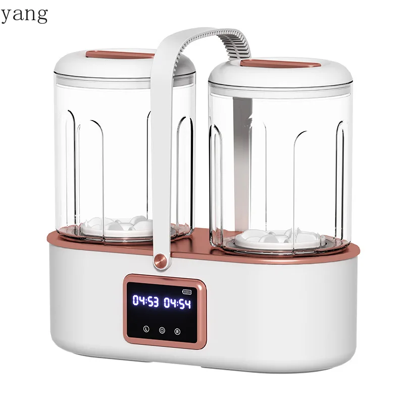LH double cup underwear washing machine household small socks washing machine portable wireless double bucket