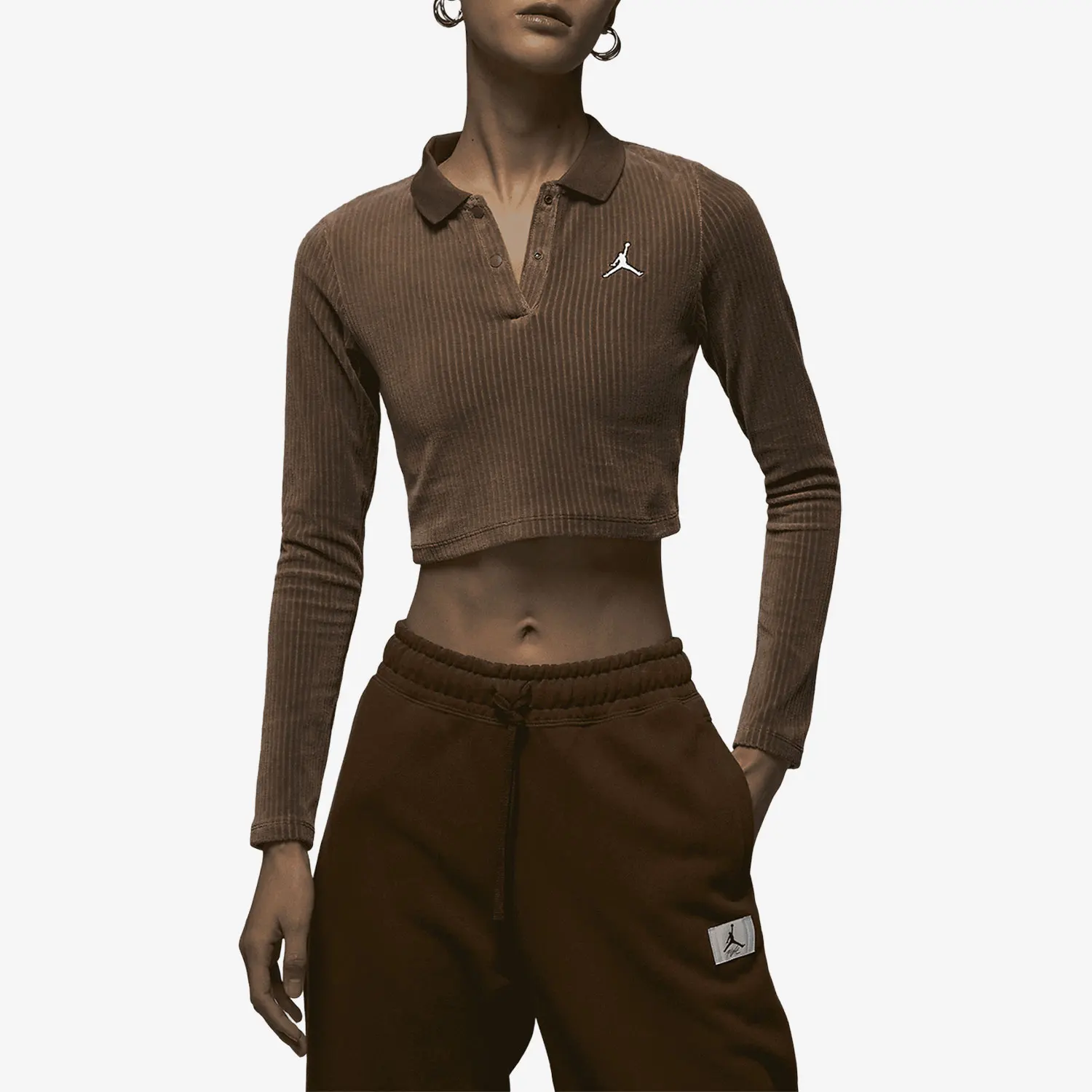 

Nike Authentic Air Jordan Women's Corduroy Collar Long Sleeve T-Shirt DV1401-274